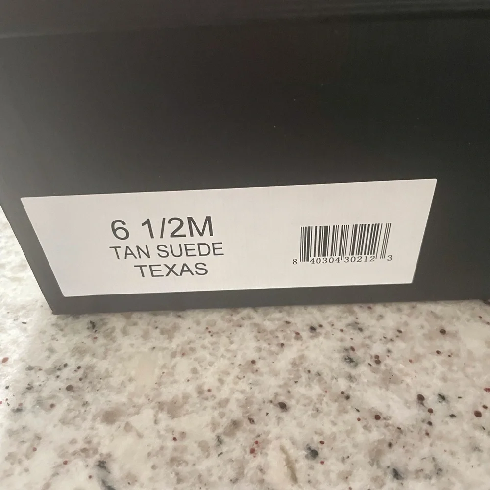 Tan Suede Ankle Boots with Buckles - Picture 7 of 7